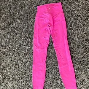 Sonic pink Lululemon leggings. Barely worn, size 4